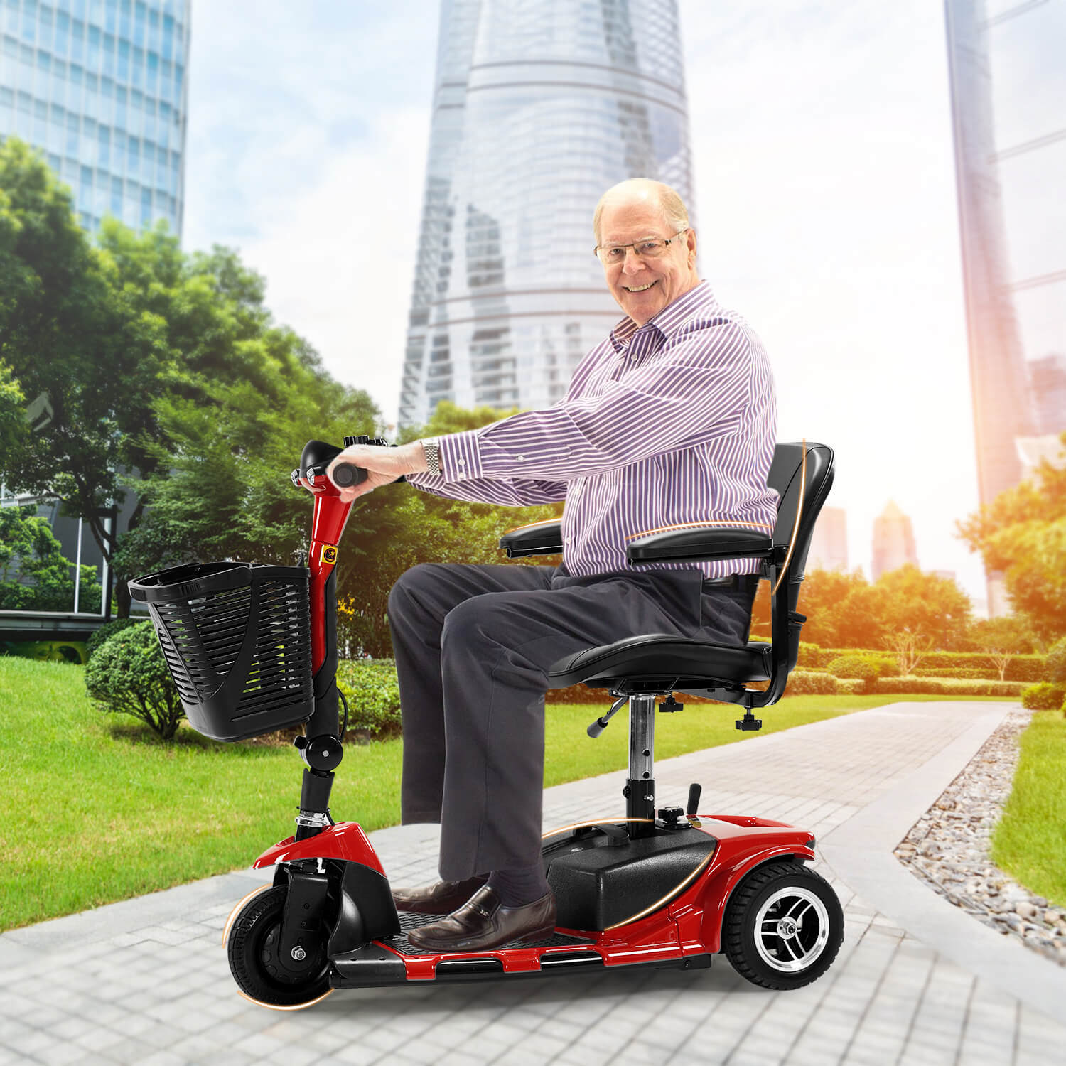 3 Wheel Mobility Scooter, Electric Senior Scooters, Foldable and Compact for Adult Travel - Image 13