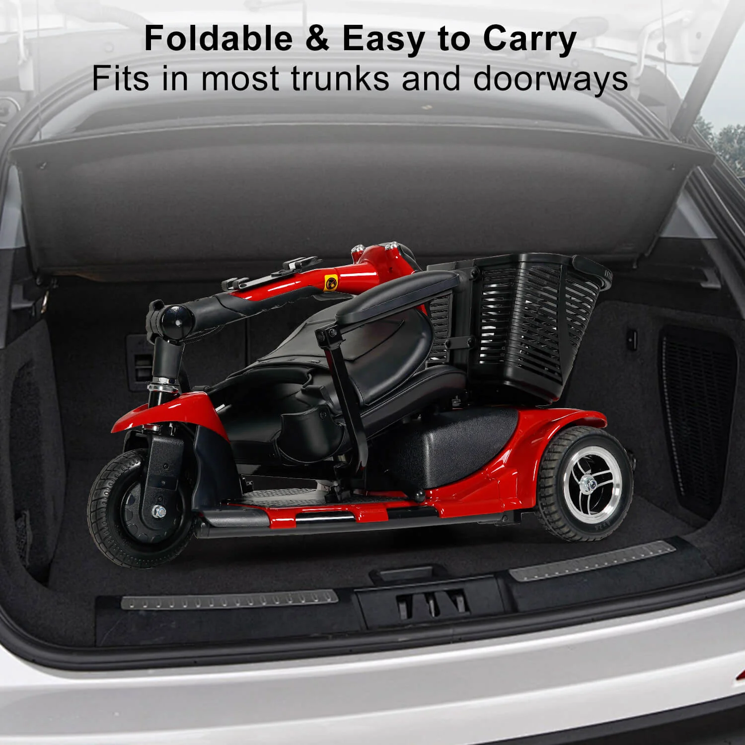 3 Wheel Mobility Scooter, Electric Senior Scooters, Foldable and Compact for Adult Travel - Image 20