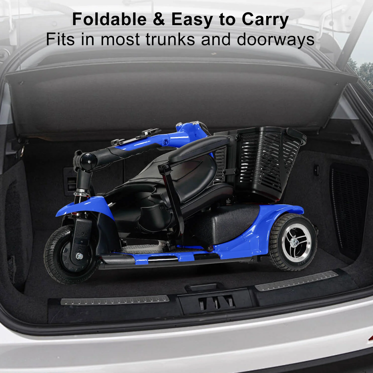 3 Wheel Mobility Scooter, Electric Senior Scooters, Foldable and Compact for Adult Travel - Image 9