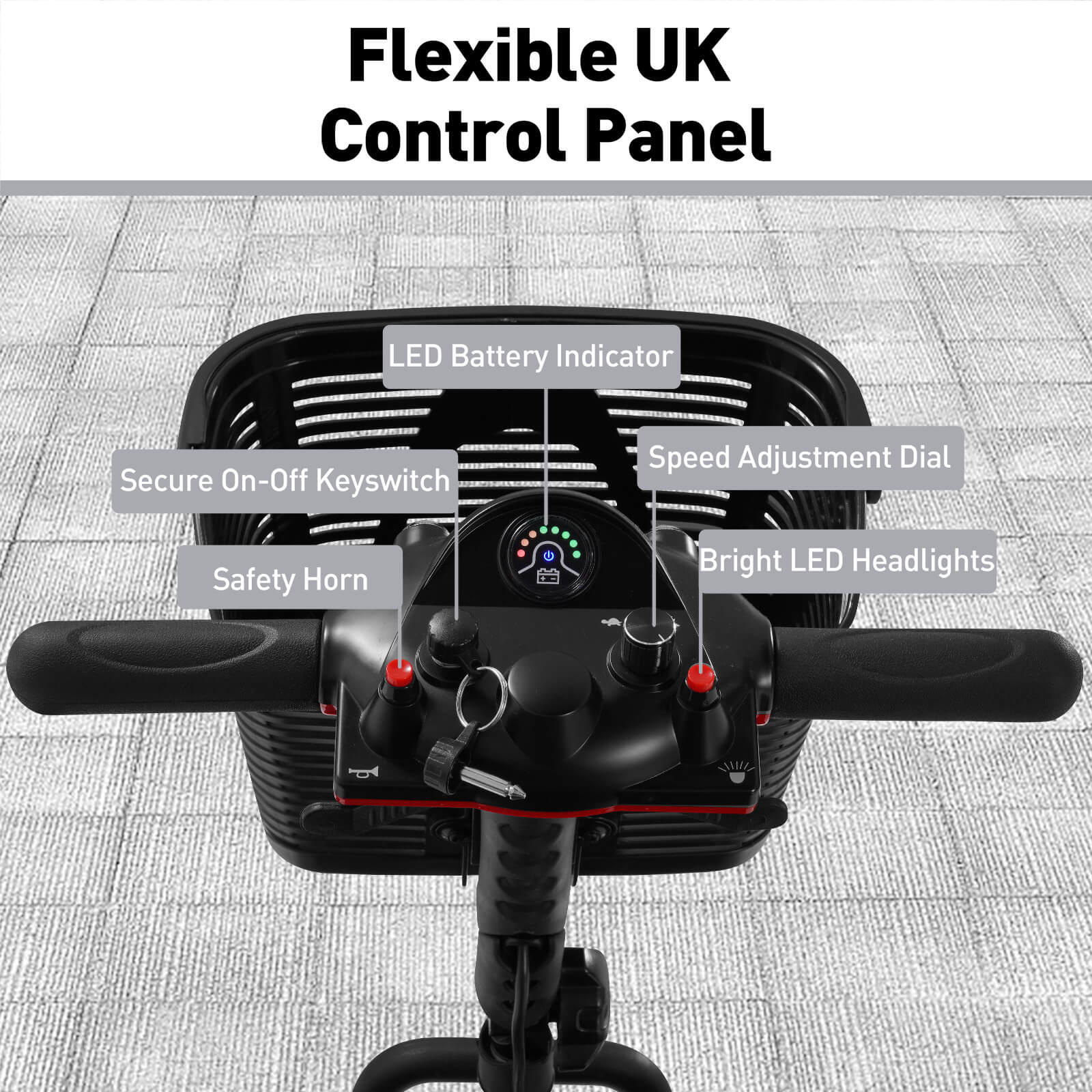 4-Wheel Electric Mobility Scooter for Seniors, Portable, Collapsible and Compact for Travel - Image 28