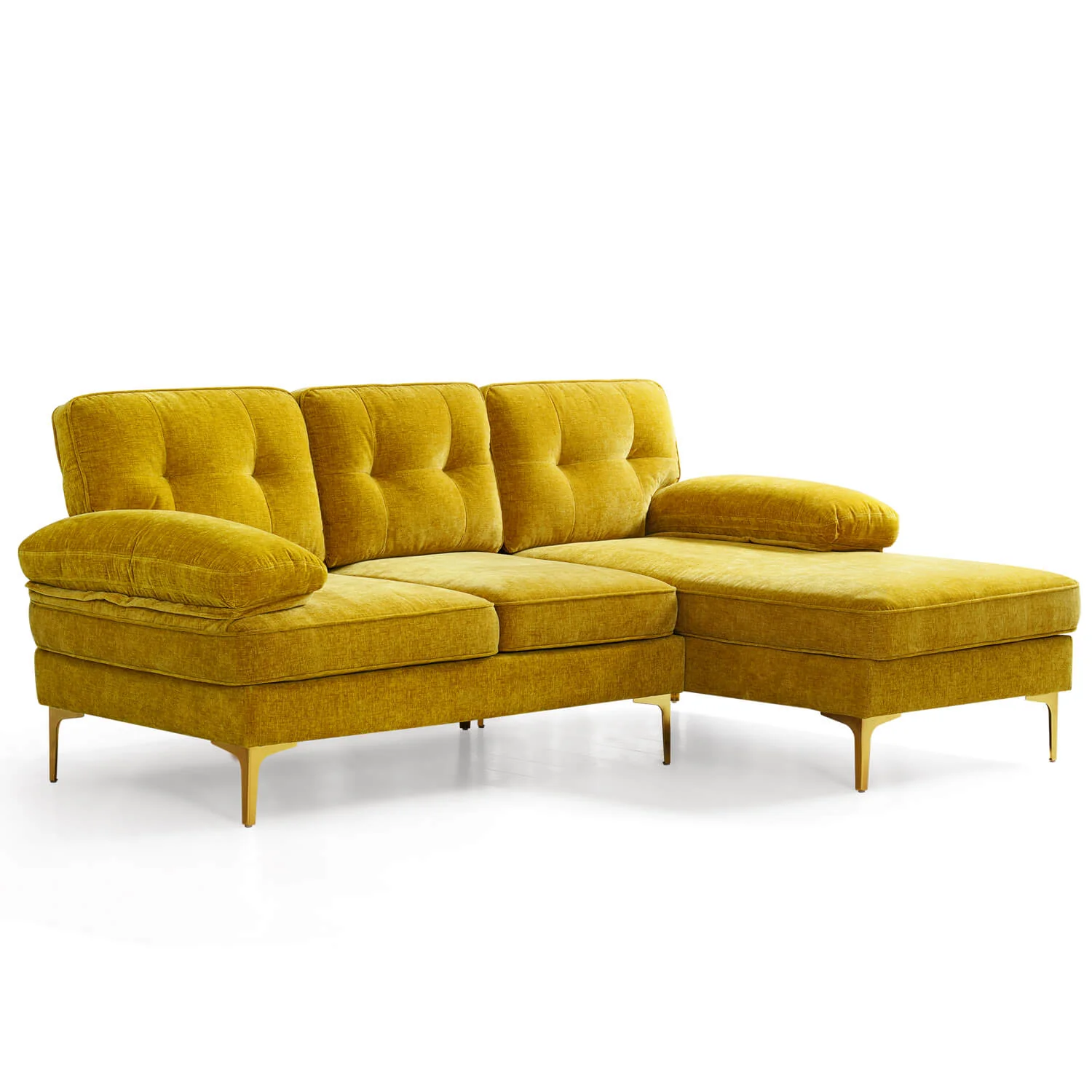 85" Sectional Couch Sofa for Living Room with Reversible Chaise - Image 4