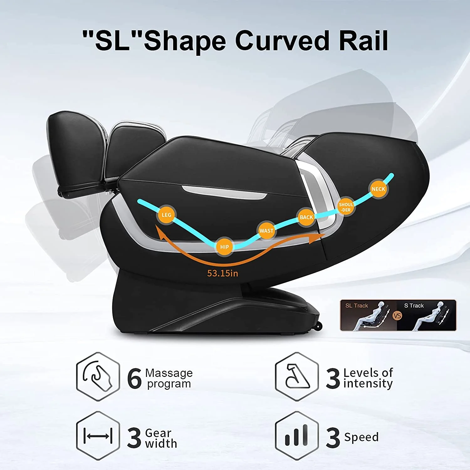 4D Massage Chair with Zero Gravity and Full Body Airbag Massage, Smart Body Scan - Image 10