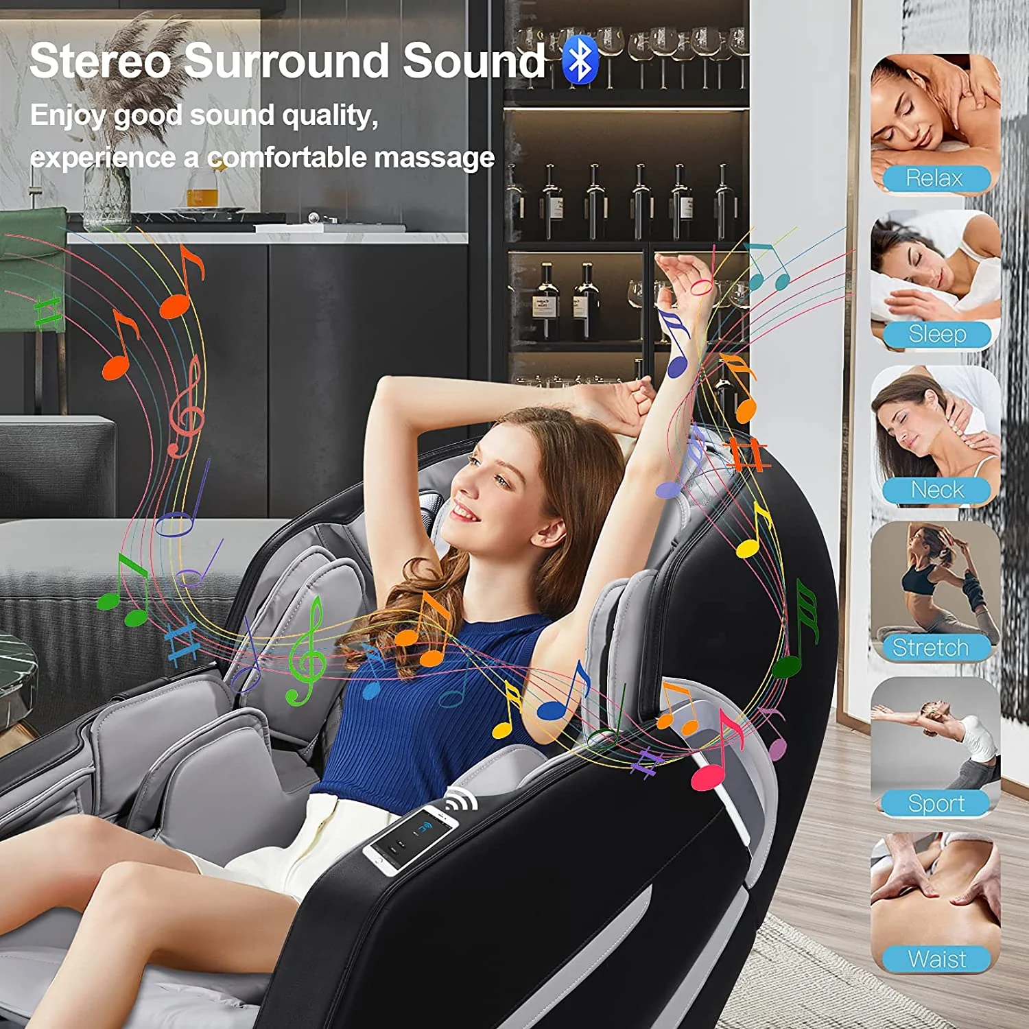 4D Massage Chair with Zero Gravity and Full Body Airbag Massage, Smart Body Scan - Image 9
