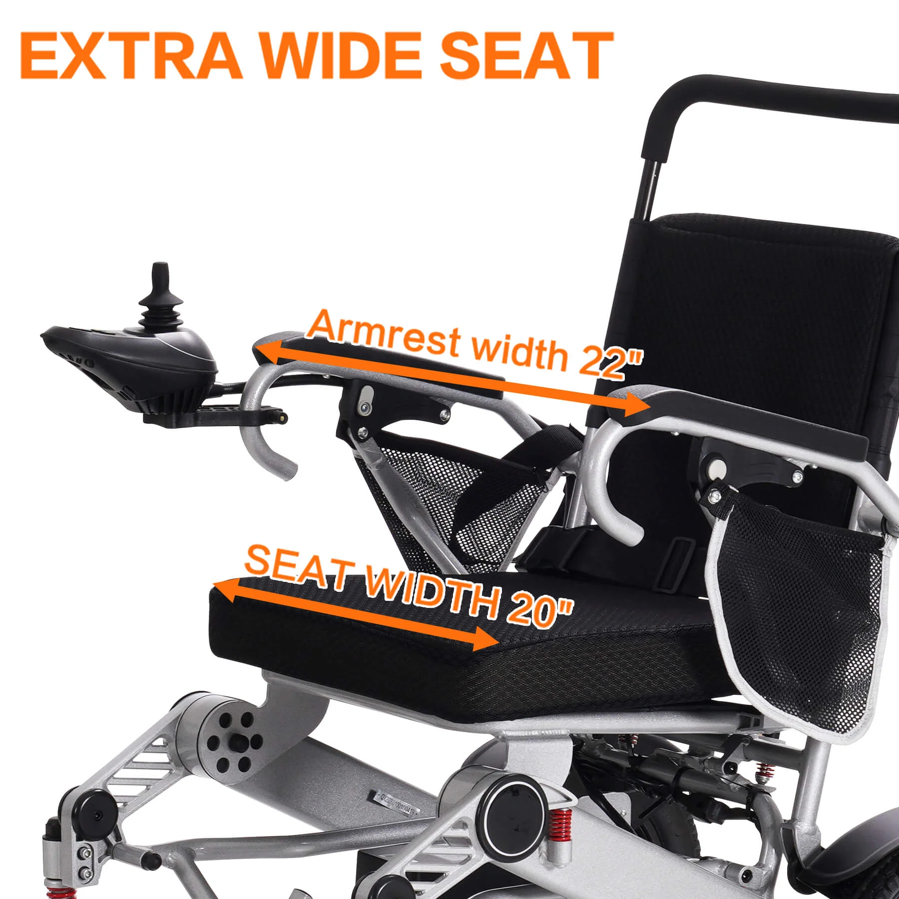 Power Wheelchair for Seniors and Disabled, Light-weight and Foldable, Suitable for All Terrain - Image 5