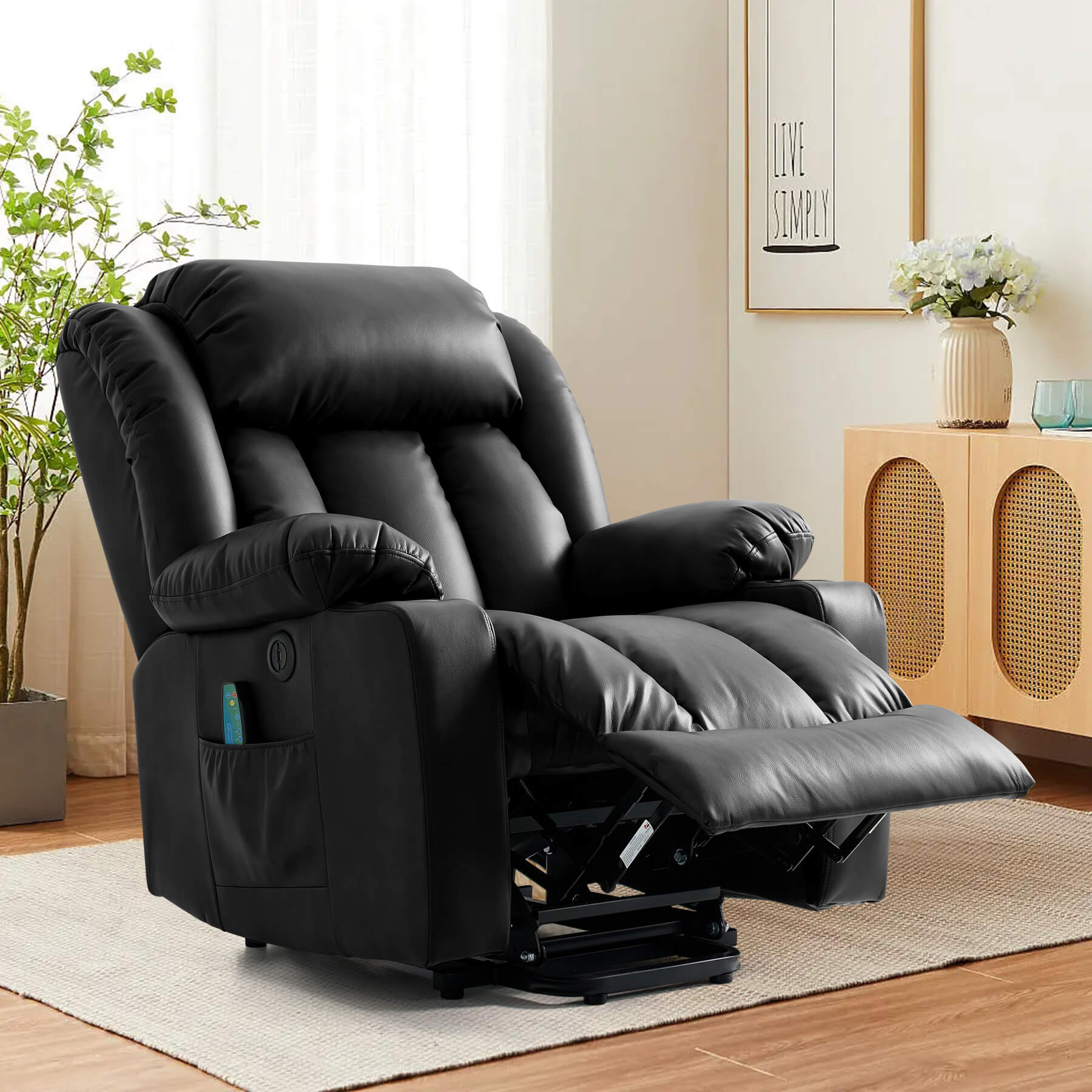 Luxury Power Lift Recliner Chair With Vibration Massage and Heating, 38" Width - Image 16