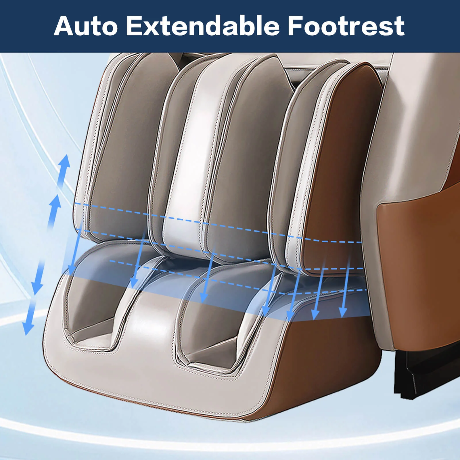 4D Zero Gravity Chair Full Body Massage Chair with Heating, Voice Control, Smart Scan Body, Gold - Image 13